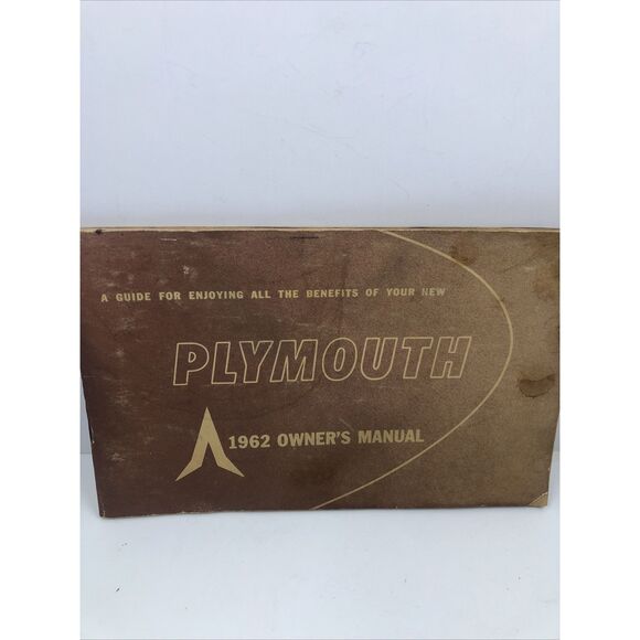 1962 Original Plymouth Owners Manual Guide. Vintage. Please Read - Picture 1 of 10